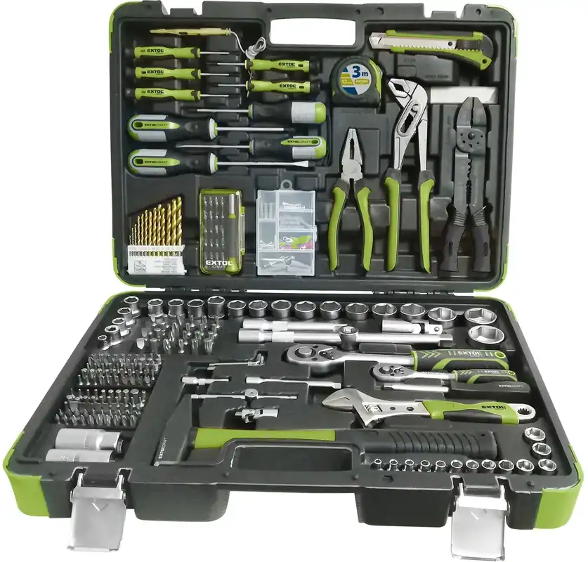 Sada nářadí 303ks, 1/4", 1/2" EXTOL CRAFT Dokud Zásoby Vydrží