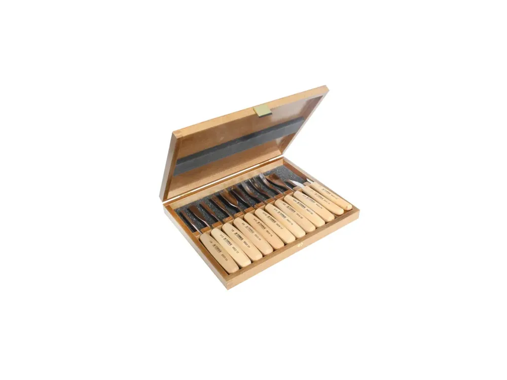 Vysoce Kvalitní Sada řezbářských dlát 12-dílná Wood line standard Narex Bystřice 894850