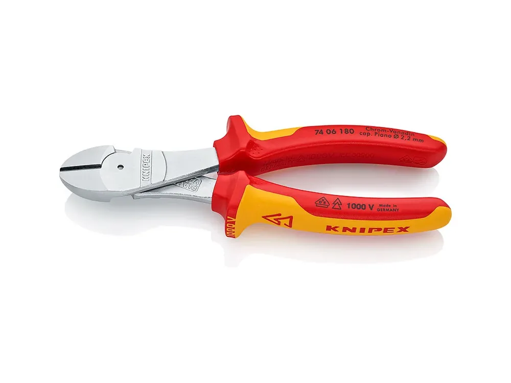 Kleště boční štípací silové 1000V KNIPEX 74 06 180 Vysoce Kvalitní