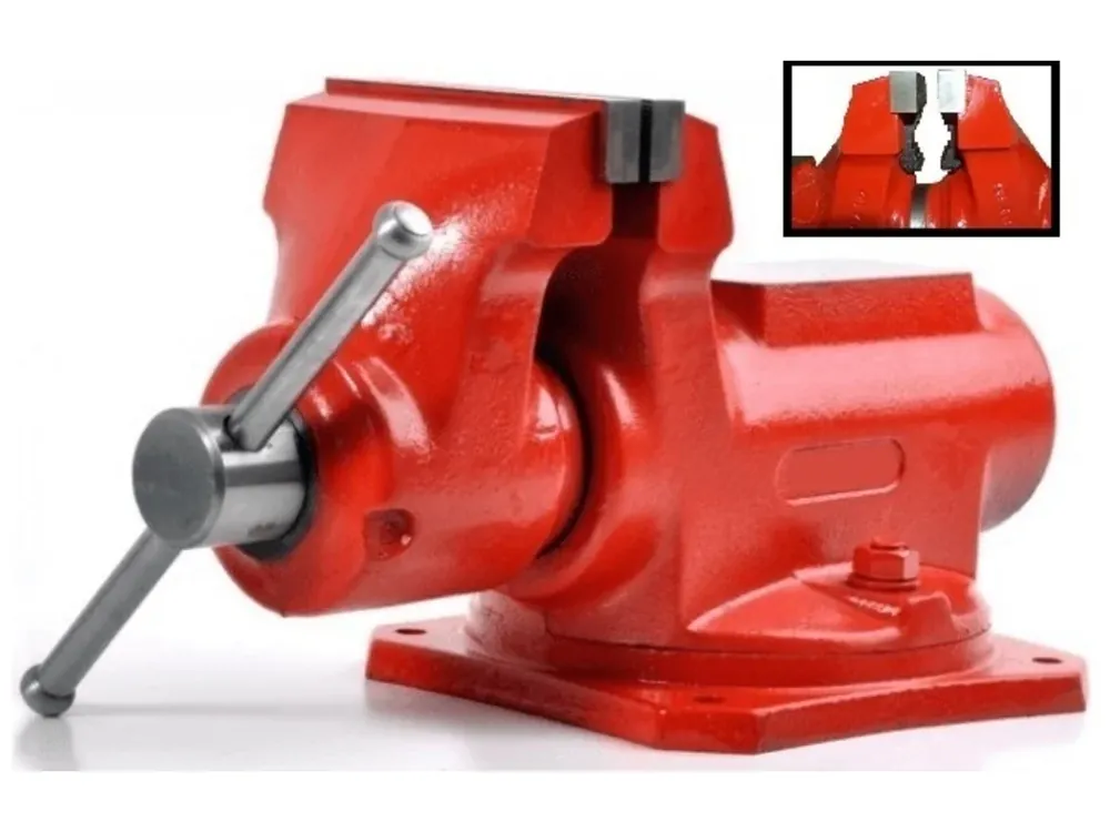 Akční Cena Dílenský svěrák 125mm s čelistmi na trubky YORK 125 Standard