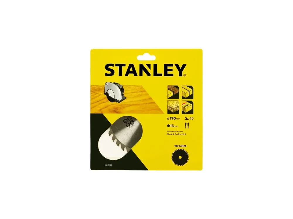 Vysoce Kvalitní Pilový kotouč 170x16mm, 40 zubů STA13125 STANLEY