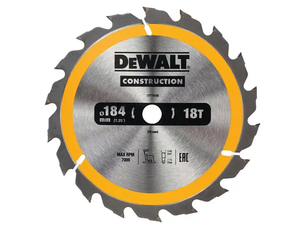 Pilový kotouč 184x1,7x16mm, 18 zubů DT1938 DeWALT Speciální Cena