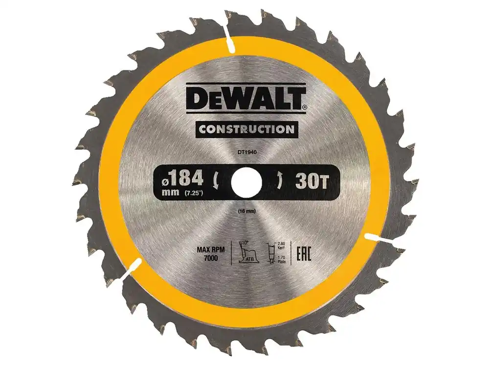Pilový kotouč 184x1,7x16mm, 30 zubů DT1940 DeWALT Akce