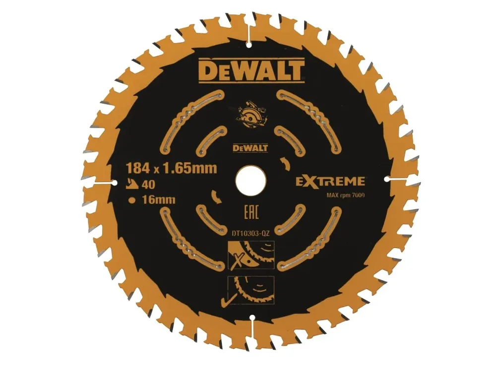 Výhodná Nabídka Pilový kotouč 184x1,7x16mm, 40 zubů DT10303 DeWALT