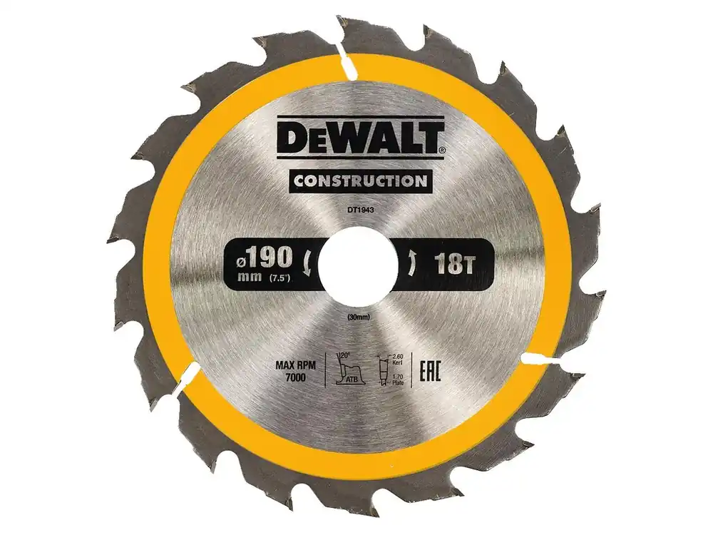 Pilový kotouč 190x1,7x30mm, 18 zubů DT1943 DeWALT Akční Nabídka