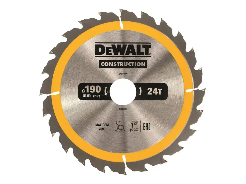 Novinka Pilový kotouč 190x1,8x30mm, 24 zubů DT1944 DeWALT