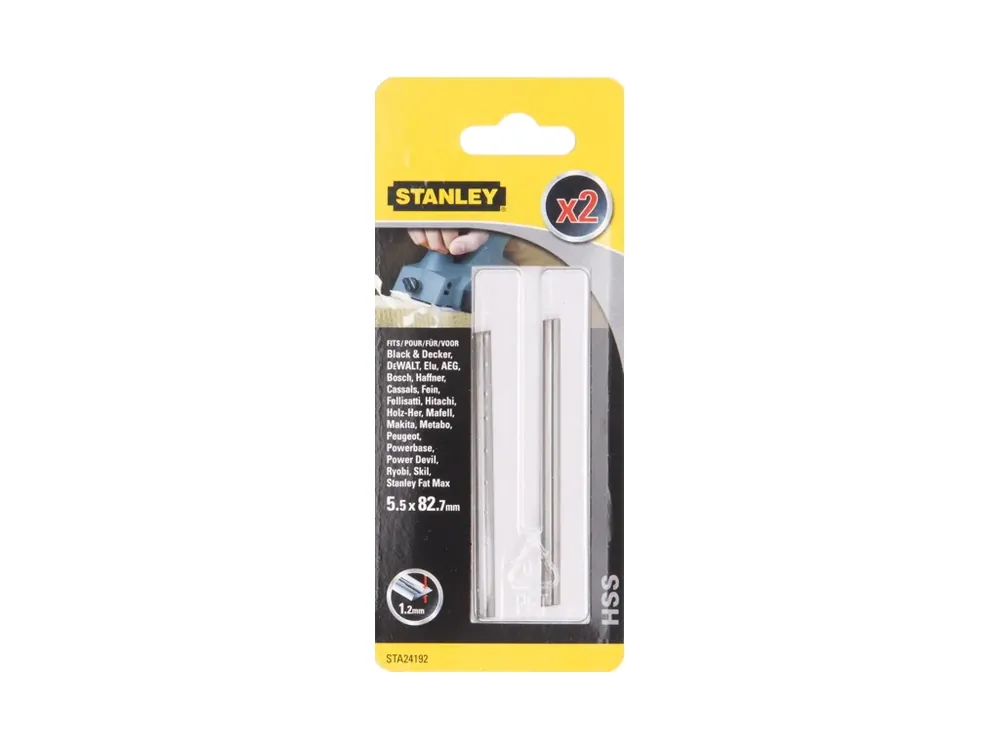 Poslední Šance Nůž do hoblíku 82mm HSS bal.2ks STA24192 STANLEY