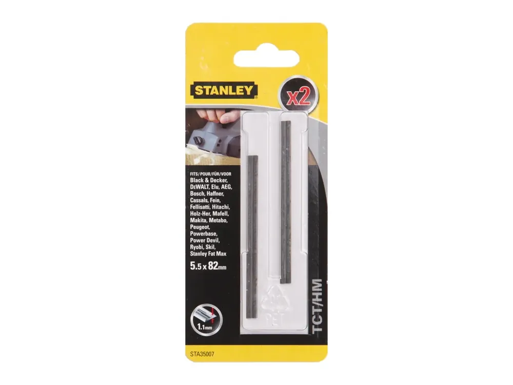 Nůž do hoblíku 82mm TCT/HM bal.2ks STA35007 STANLEY Cenový Hit