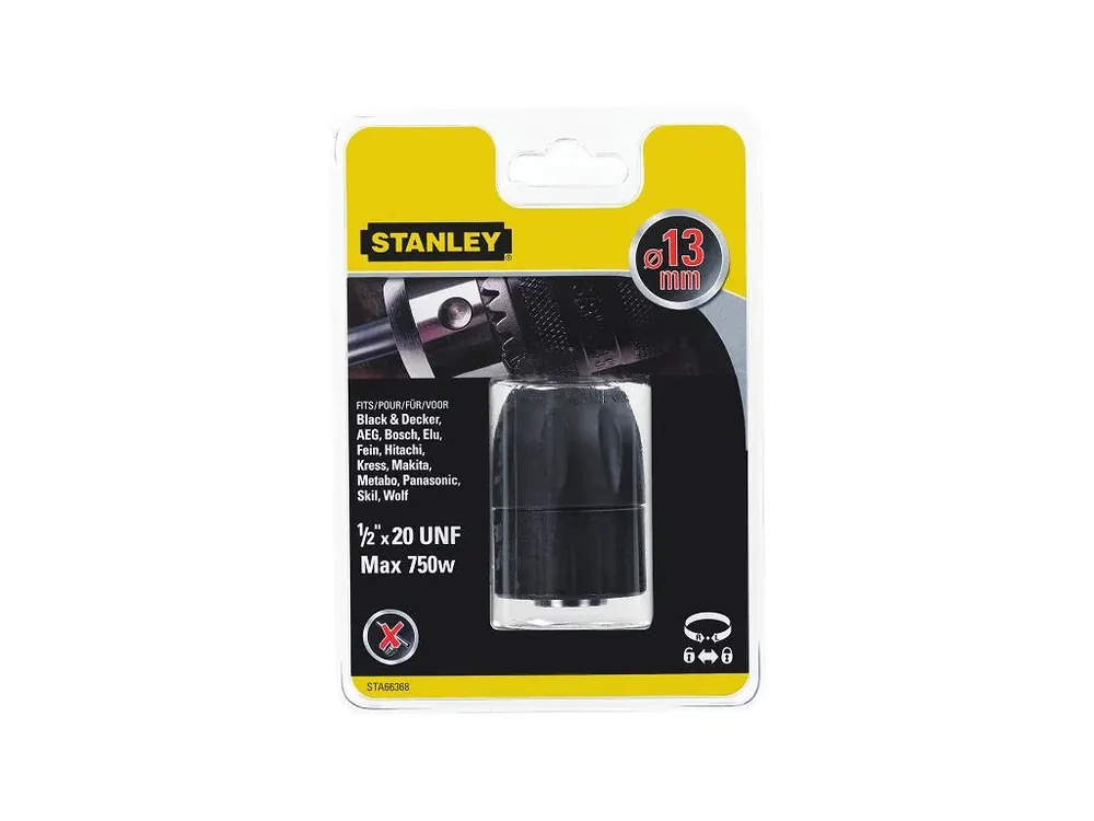 Expresní Doručení Sklíčidlo rychloupínací 13mm, 1/2"-20UNF plastové STA66368 STANLEY