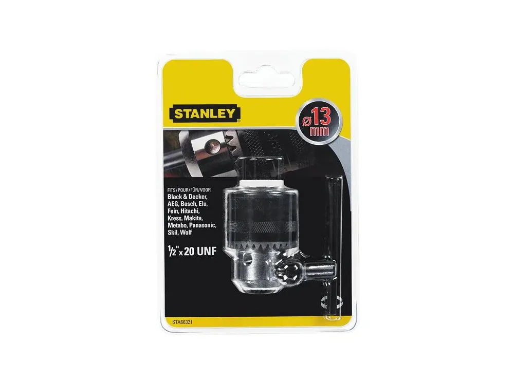 Sklíčidlo s kličkou 13mm, 1/2"-20UNF kovové STA66321 STANLEY Nakupujte Hned