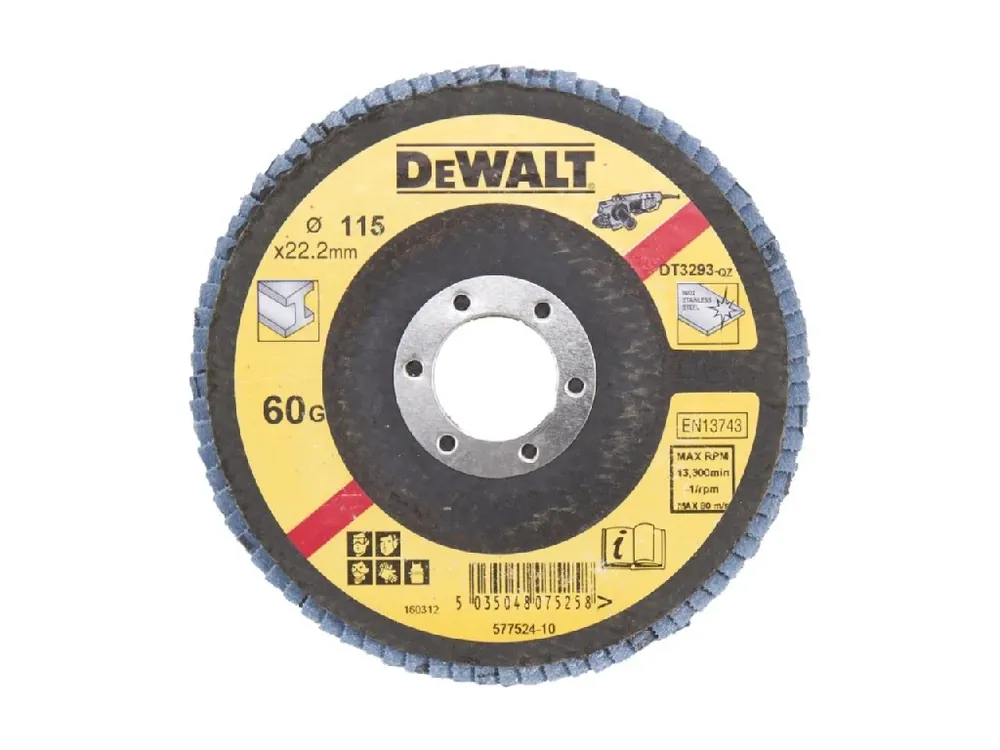Cenový Hit Brusný lamelový kotouč 115mm P60 plochý DT3293 DeWALT