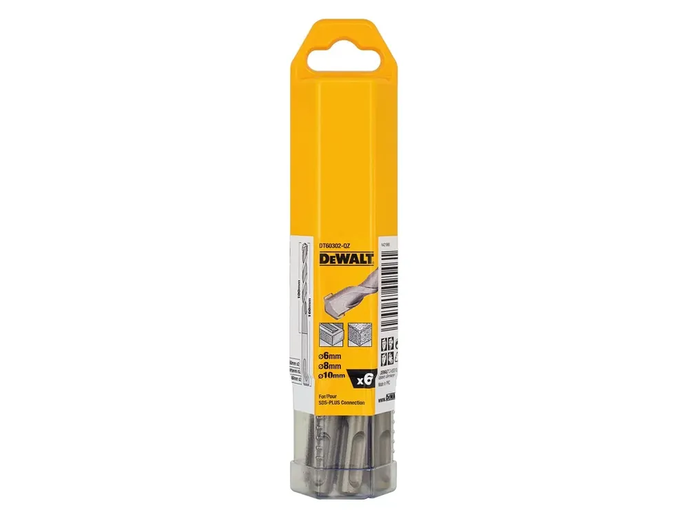 Nakupujte Hned Sada vrtáků SDS plus 6dílná DeWALT DT60302