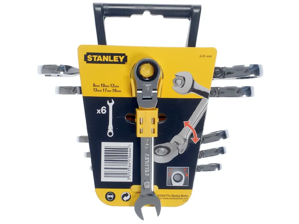 Horká Nabídka Sada očkoplochých klíčů ráčnových s kloubem STANLEY 4-91-444