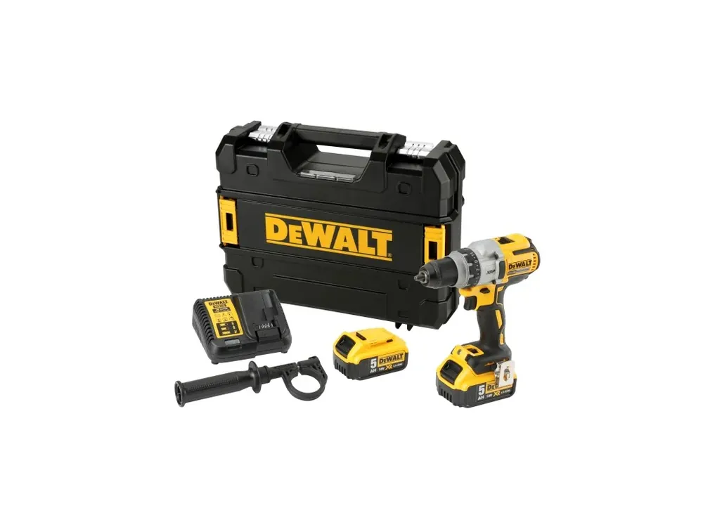 Ověřený Aku bezuhlíková vrtačka 18V XR 5,0Ah Li-Ion DCD991P2 DeWALT