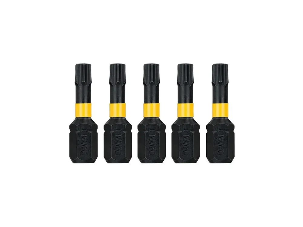Vysoce Kvalitní Bit 1/4" TORX T30 x 25mm IMPACT Torsion bal.5ks DT7384T DeWALT