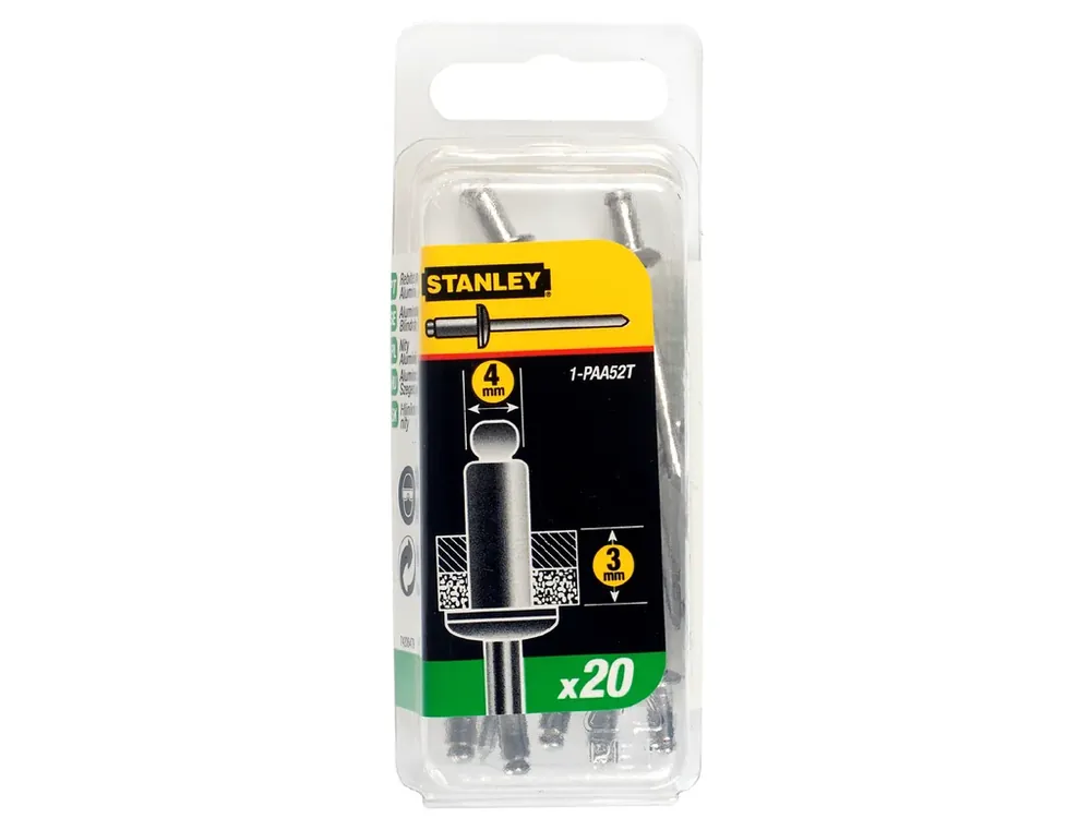Nýty trhací hlíníkové 4x3mm STANLEY 1-PAA52T Ověřený