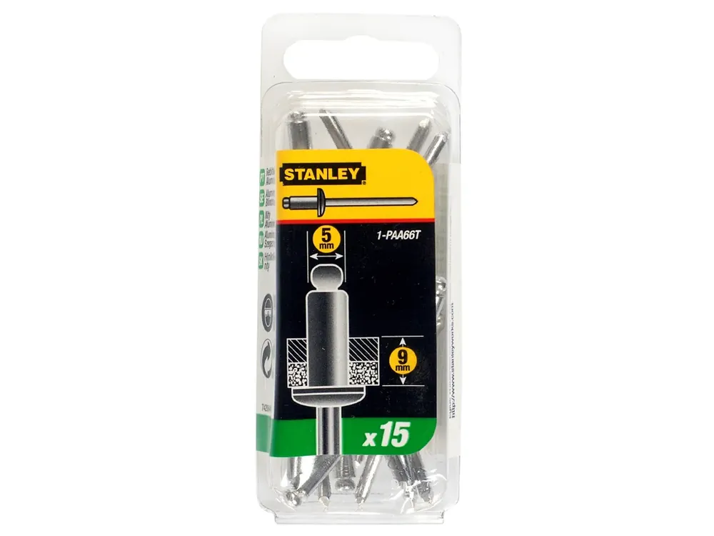 Nýty trhací hlíníkové 5x9 mm STANLEY 1-PAA66T Vrácení Zdarma
