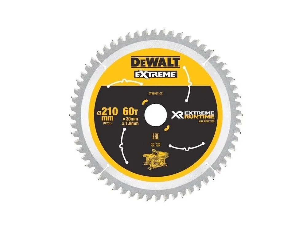 Pilový kotouč 210x1,8x30mm, 60 zubů DT99567 DeWALT Originální
