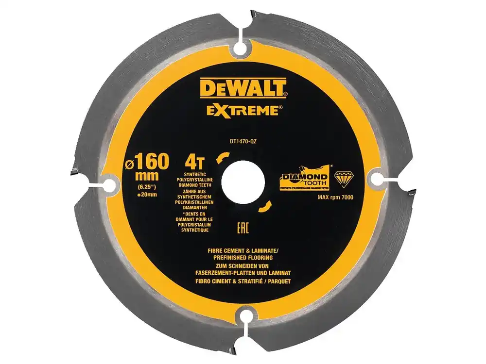 Pilový kotouč na cementovláknité desky 160 x 20 DeWALT DT1470 Nakupujte Hned