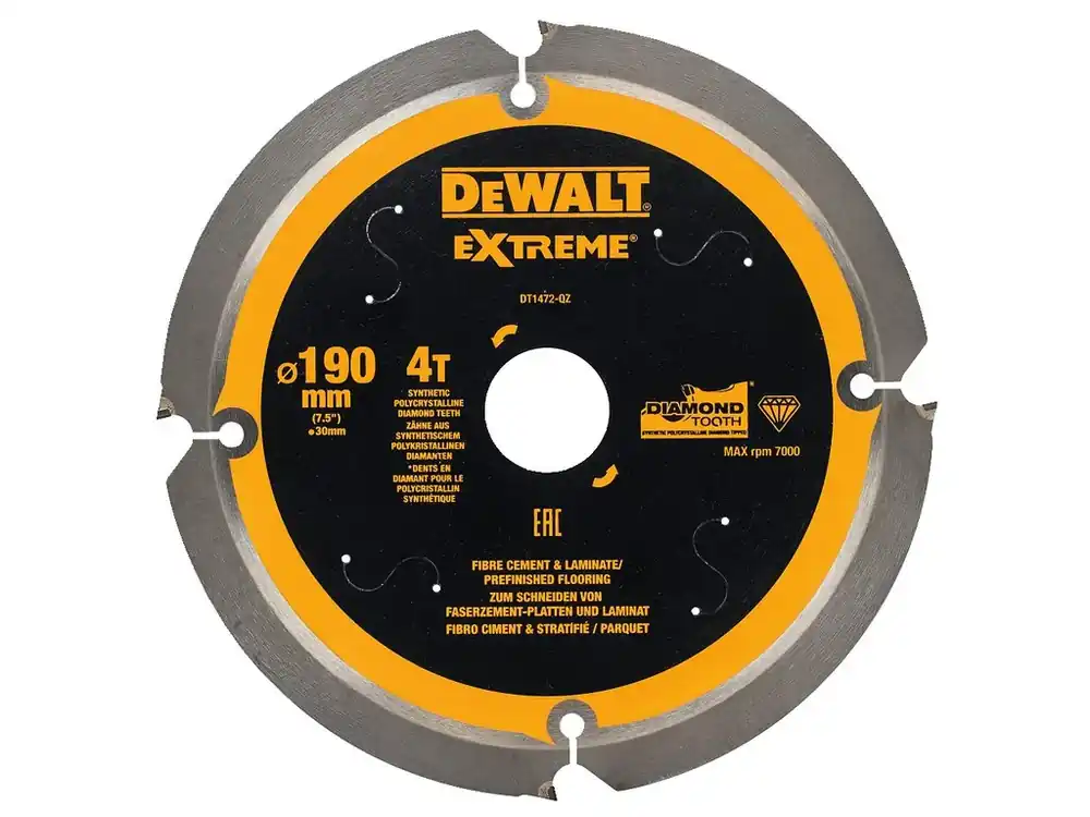 Odeslání Ihned Pilový kotouč na cementovláknité desky 190 x 30 DeWALT DT1472