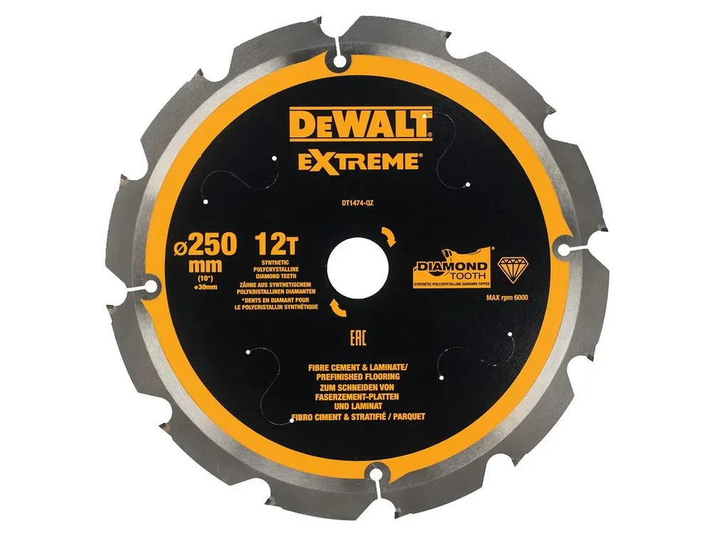 Pilový kotouč na cementovláknité desky 250 x 30 DeWALT DT1474 Nízká Cena