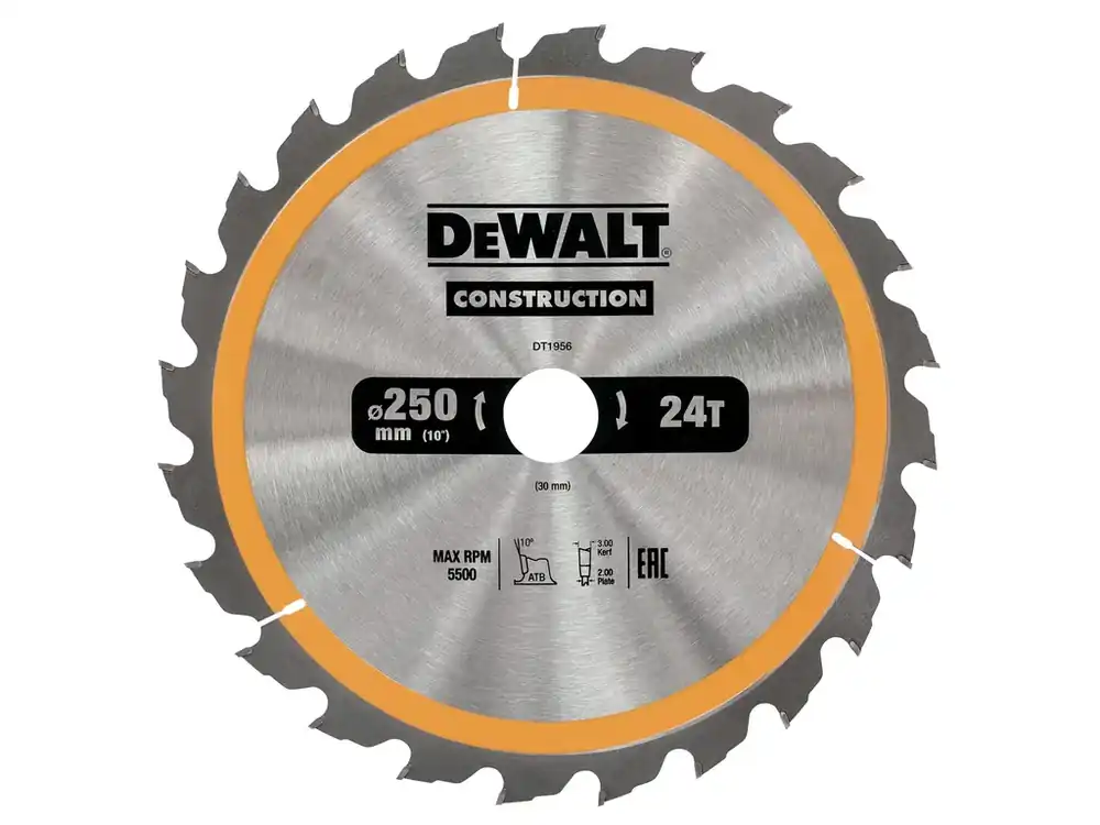 Pilový kotouč 250x3,0x30mm, 24 zubů DT1956 DeWALT Nová Kolekce