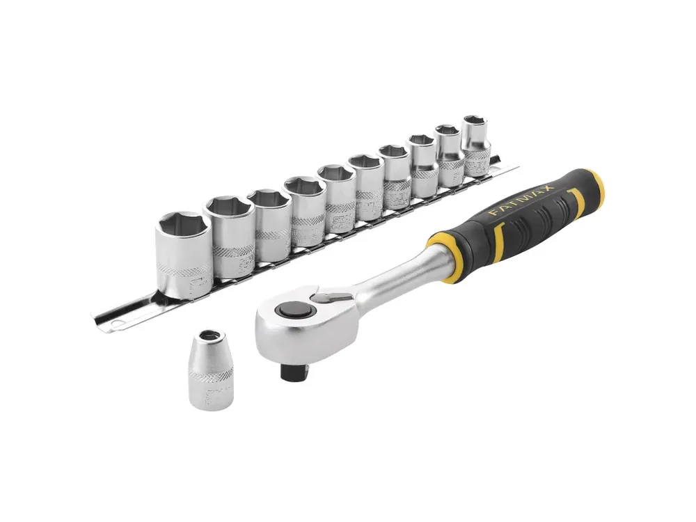 Značkový Sada 3/8" ráčny s 12hrannými hlavicemi a bity FatMax STANLEY FMMT82680-0