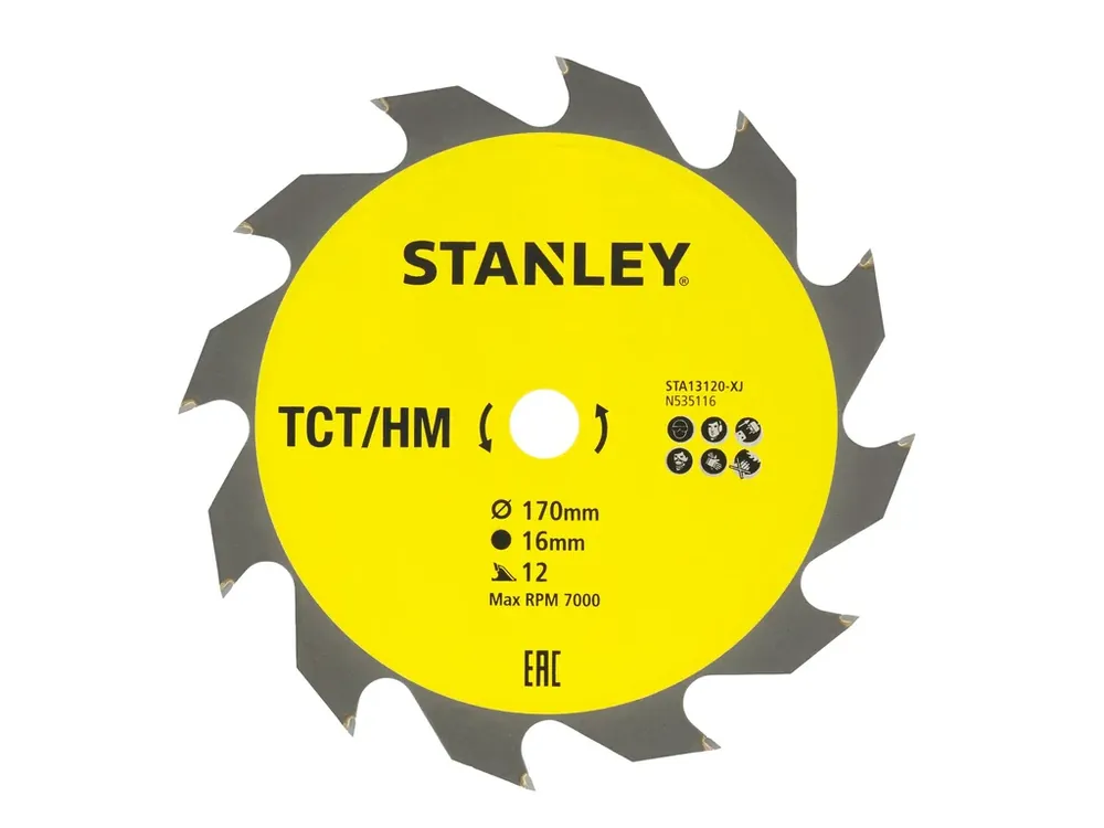 Pilový kotouč 170x16mm, 12 zubů STA13120 STANLEY Nejlepší Cena