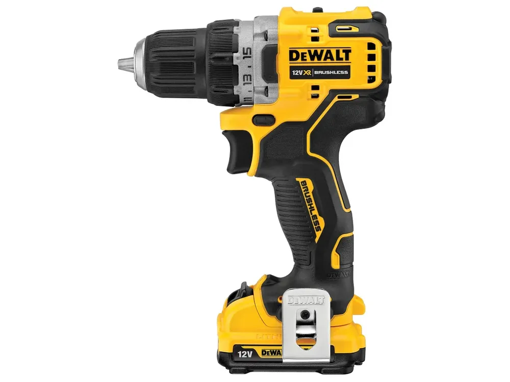 Aku bezuhlíková vrtačka 12V 2,0Ah Li-Ion DCD701D2 DeWALT Nová Kolekce