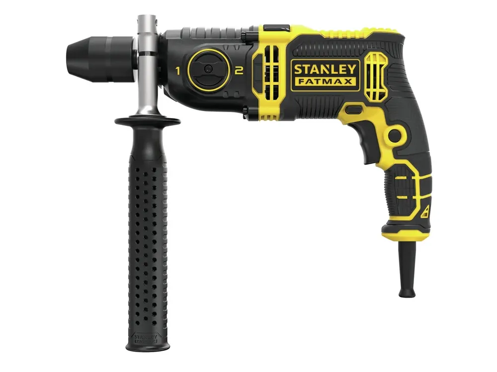 Nízká Cena Vrtačka příklepová 13mm, 1100W dvourychlostní FMEH1100K Stanley FATMAX