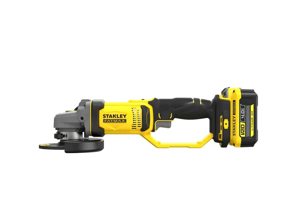 Aku bruska úhlová 125mm 18V SFMCG400B Stanley FATMAX V20( bez aku a nabíječky) Nejlepší Cena