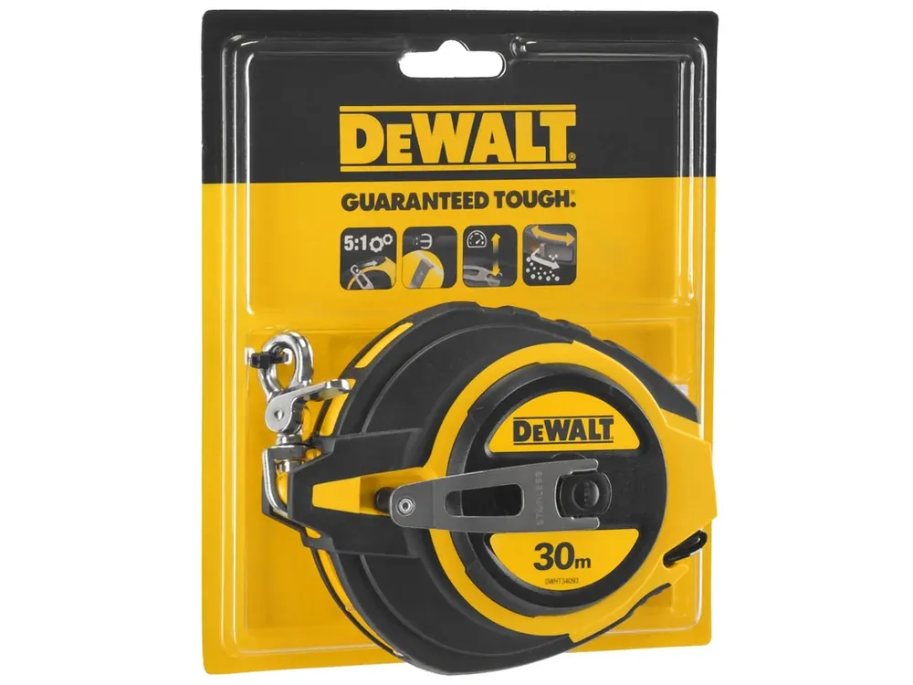 Pásmo uzavřené s ocelovou páskou 30m DeWALT DWHT0-34093 Nejprodávanější