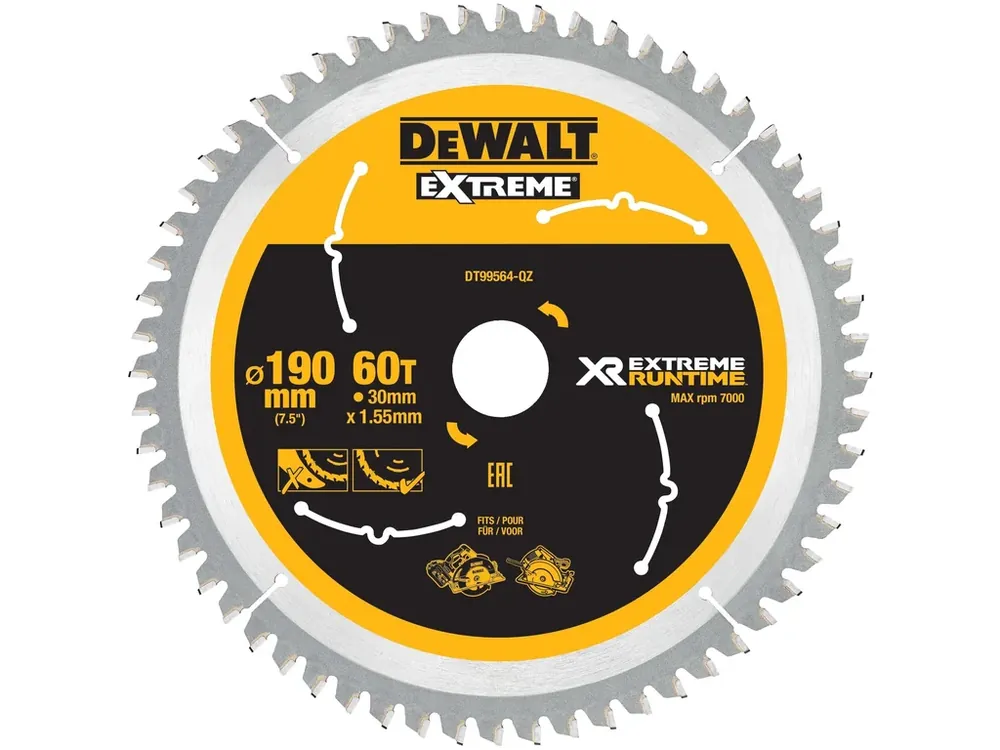 Pilový kotouč 190x1,55 x30mm, 60 zubů DT99564 DeWALT Akční Cena