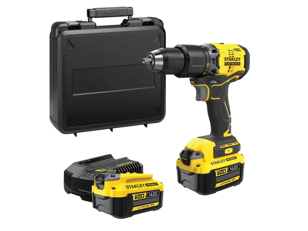 Autentický Aku bezuhlíková příklepová vrtačka 18V 4,0 Li-Ion SFMCD715M2K Stanley FATMAX V20