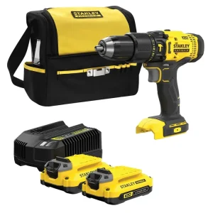 Aku bezuhlíková příklepová vrtačka 18V 1,5 Li-Ion SFMCD711C2S Stanley FATMAX V20 Nejlepší Cena