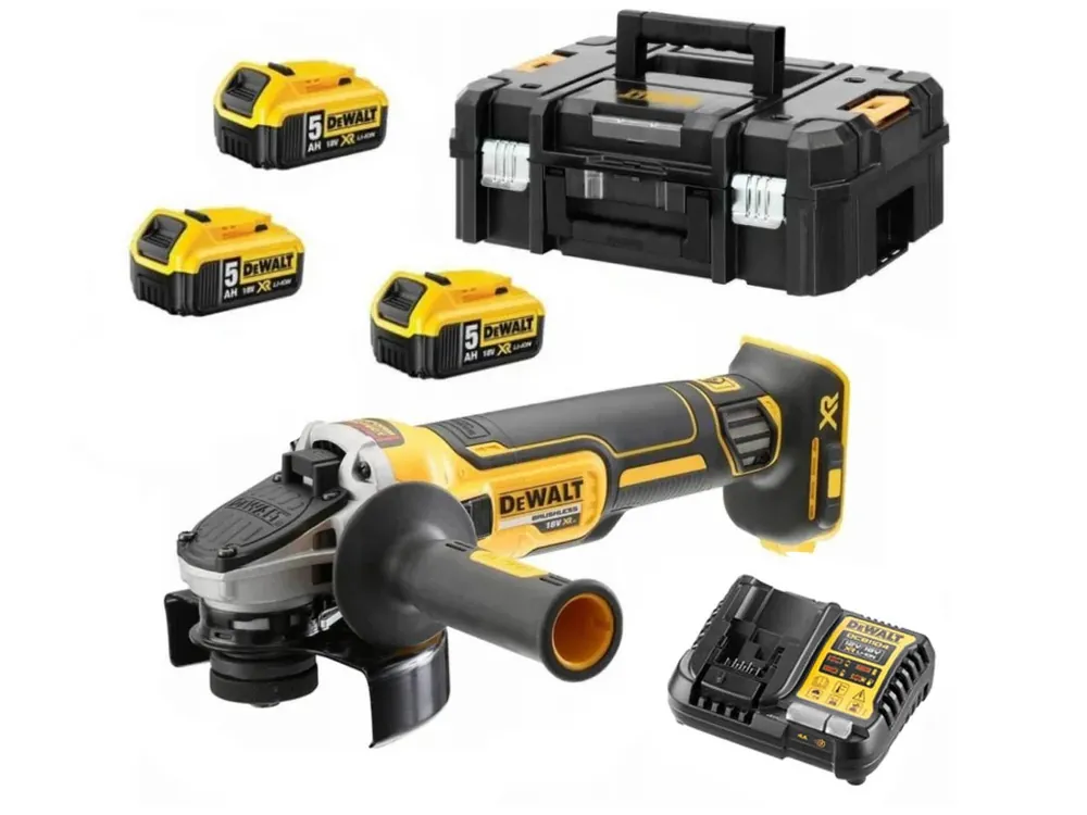 Aku bruska úhlová 125mm 18V XR 5,0Ah Li-Ion DCG405P3 DeWALT Zlevněný