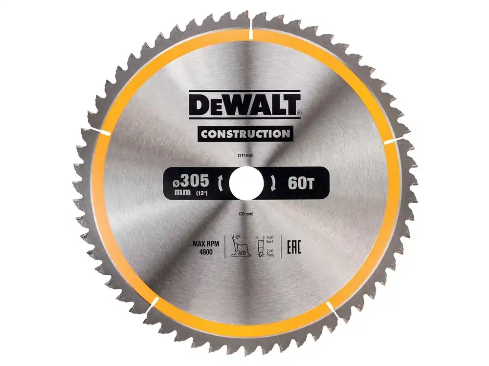 Novinka Pilový kotouč 305x3,0 x30mm, 60 zubů DT1960 DeWALT