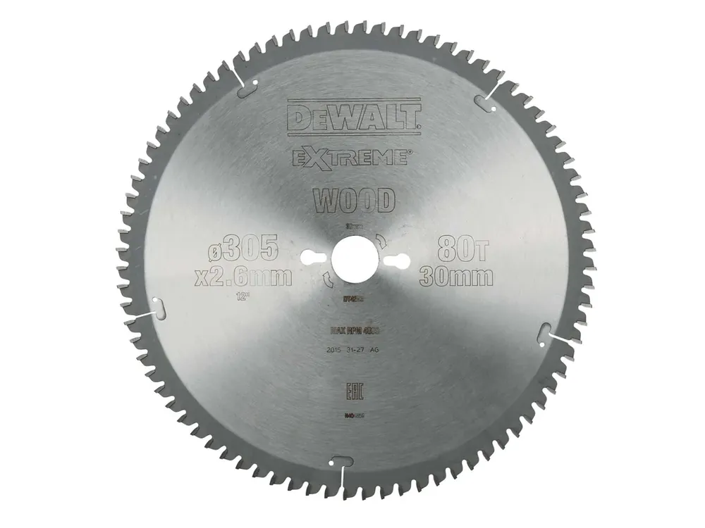 Bezpečná Platba Pilový kotouč 305x1,8 x30mm, 80 zubů DT4283 DeWALT