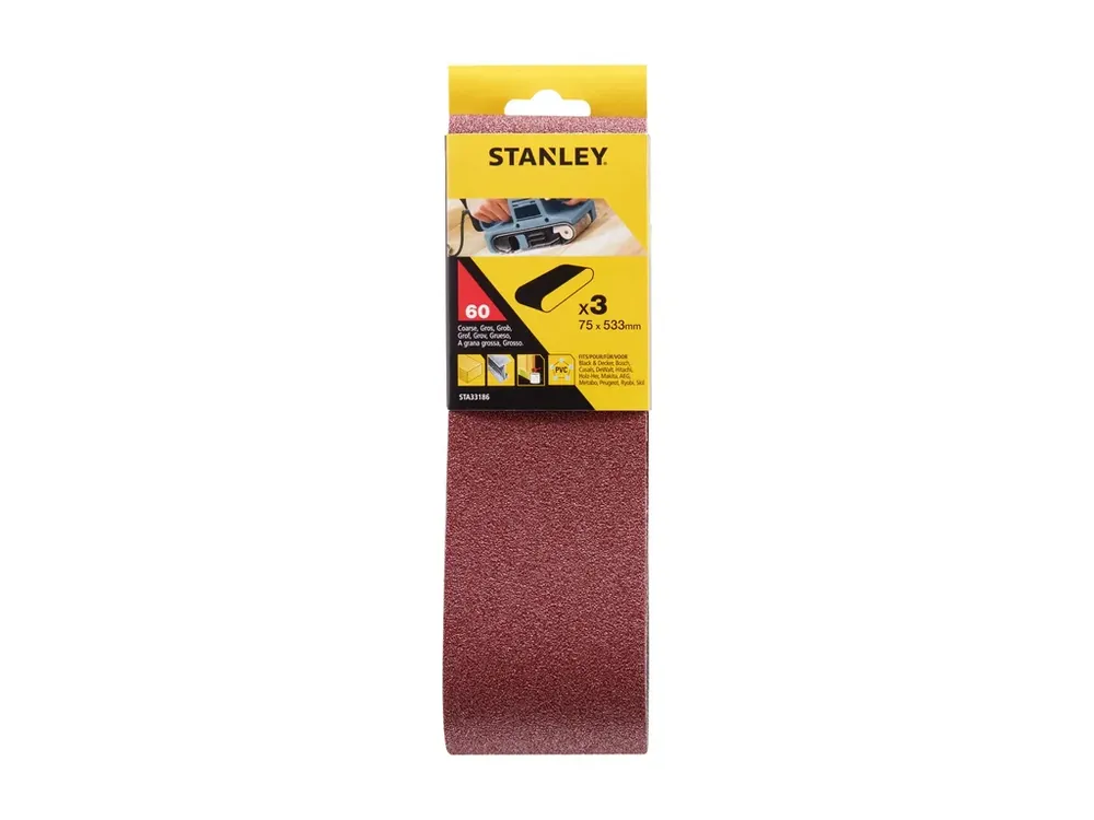 Brusné pásy 3ks P60 75x533mm Stanley STA33186 Must-Have