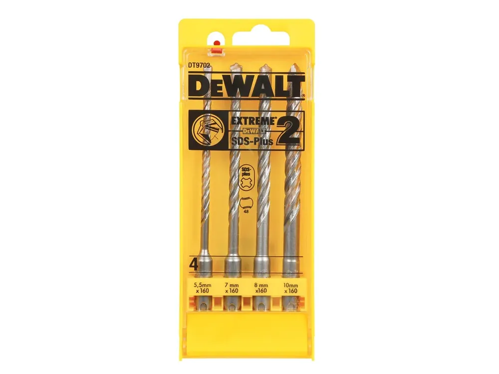 Vysoce Kvalitní Sada vrtáků SDS plus 4dílná EXTREME2 DeWALT DT9702