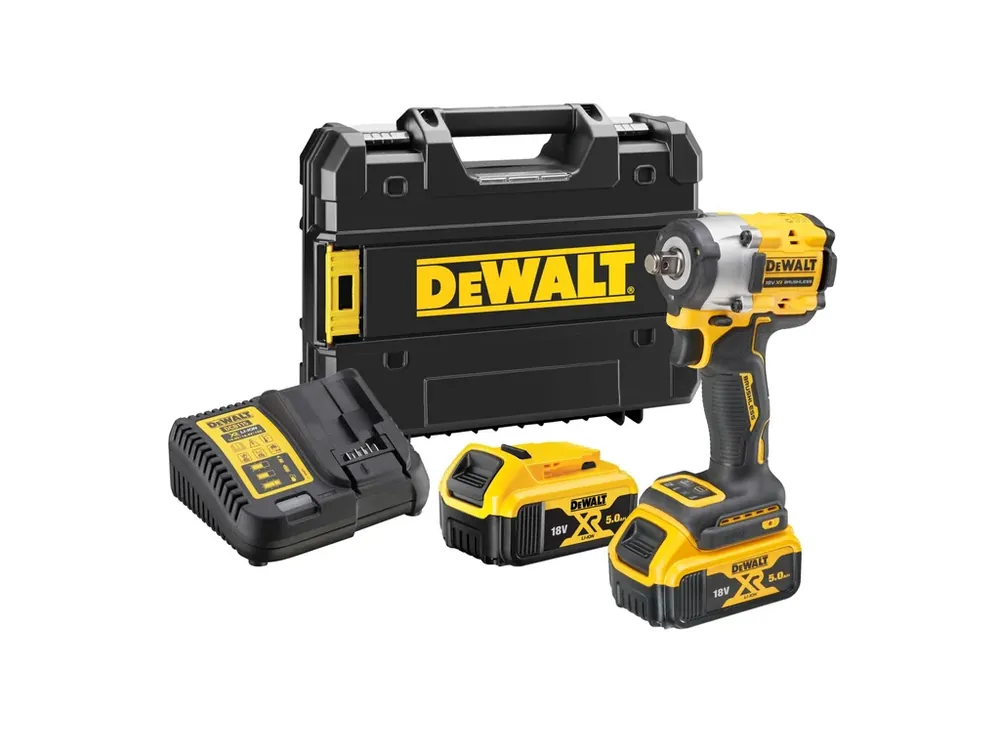 Časově Omezené Aku bezuhlíkový rázový utahovák 1/2" 18V XR 5,0Ah Li-Ion DCF921P2T DeWALT