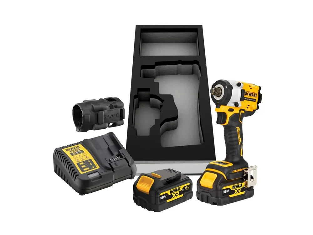 Nakupujte Hned Aku bezuhlíkový rázový utahovák 1/2" 18V XR 5,0Ah Li-Ion DCF921P2G DeWALT