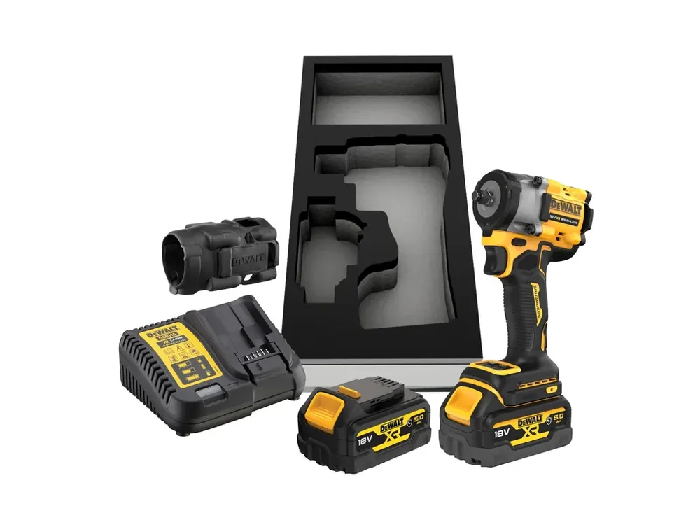 Aku bezuhlíkový rázový utahovák 3/8" 18V XR 5,0Ah Li-Ion DCF923P2G DeWALT Cenově Výhodný