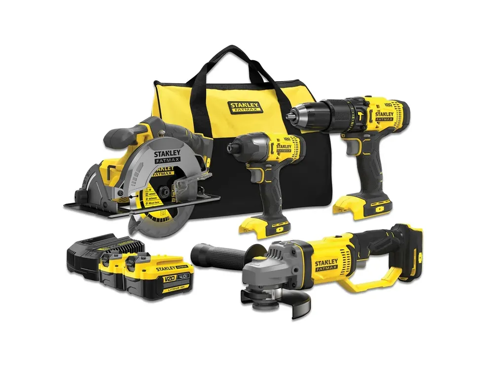 Horká Nabídka Aku kombinovaná sada 18V 2x 4,0Ah SFMCK469M2 Stanley FATMAX V20