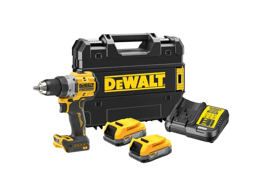 Aku bezuhlíková vrtačka 18V XR 1,7Ah POWERSTACK DCD800E2T DeWALT Novinka