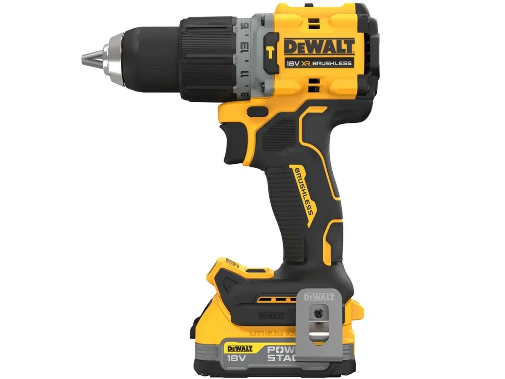 Aku bezuhlíková příklepová vrtačka 18V XR 1,7Ah POWERSTACK DCD805E2T DeWALT Značkový