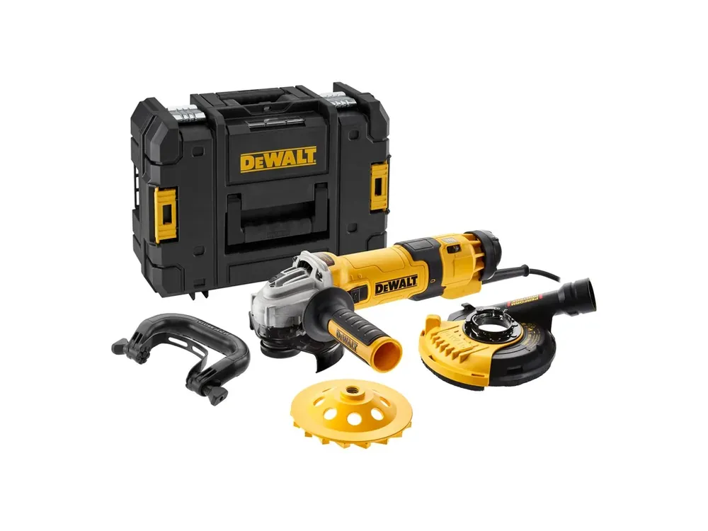 Speciální Cena Úhlová bruska 125 mm, 1500W + set na broušení betonu DWE4257KT DeWALT