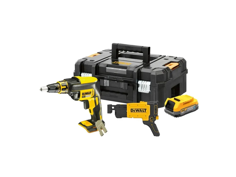 Ihned K Objednání Aku bezuhlíkový sádrokartonářský šroubovák 18V XR 1,7Ah POWERSTACK DCF620E1K DeWALT
