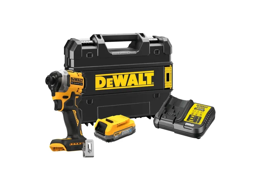 Koupit Online Aku bezuhlíkový rázový utahovák 1/4" 18V 1,7Ah POWERSTACK DCF850E1T DeWALT