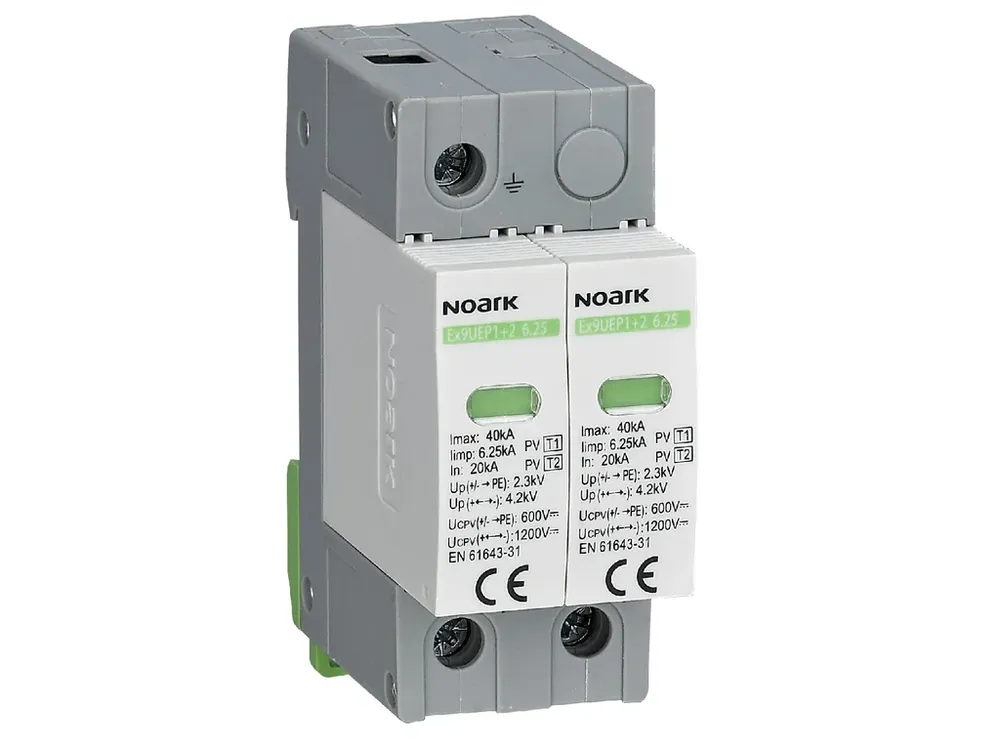 Noark svodič přepětí 111745, 500V T1+T2 Ex9UEP1+2 6.25 2P 500 EU DC NOARK Autentický